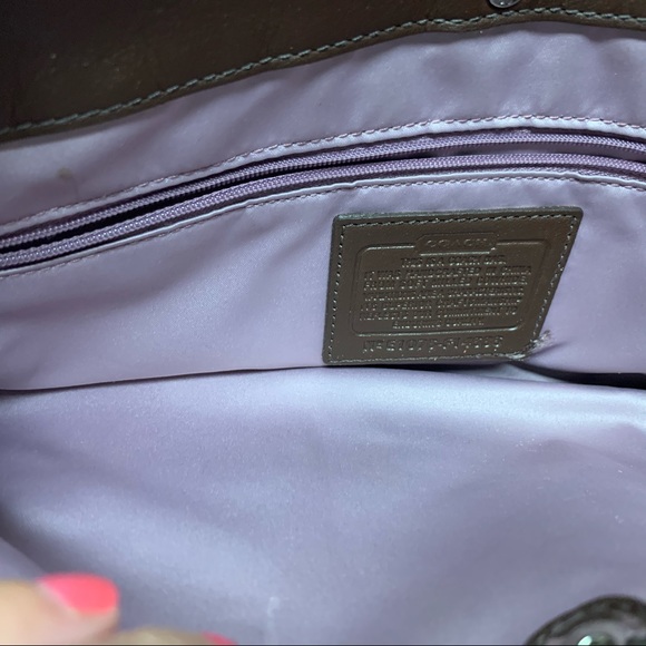 Brown leather coach purse - Picture 6 of 6